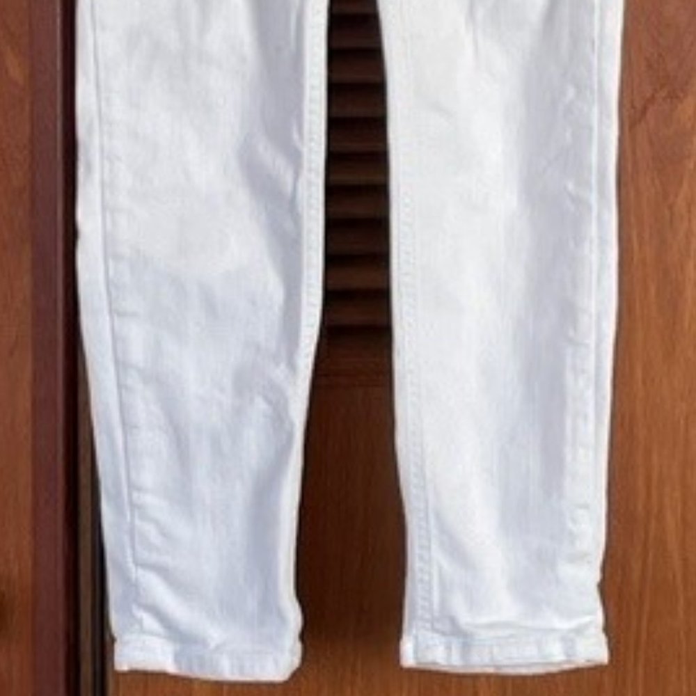 MAISON SCOTCH Amsterdams Blauw SKINNY WHITE JEANS Size 24 Regular, Like New - Picture 13 of 13